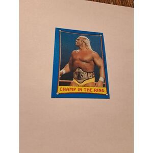 1987 Topps WWF Hulk Hogan #37 Champ in the Ring Wrestling Card Titan Sports